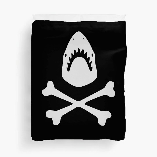 Shark crossbones Duvet Covers