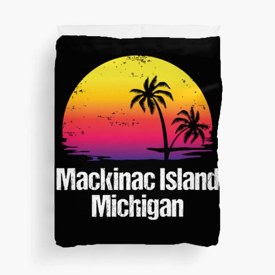 Summer Vacation Mackinac Island Duvet Covers
