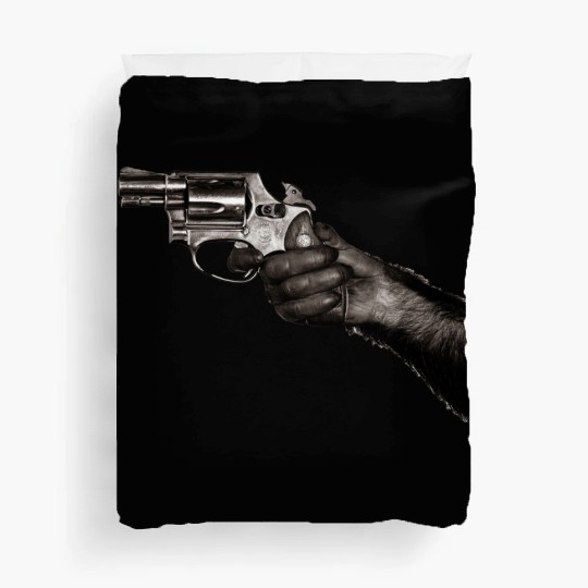 Monkey With Gun Duvet Covers