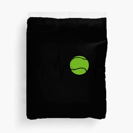 Tennis Heartbeat Gift and Present Duvet Covers