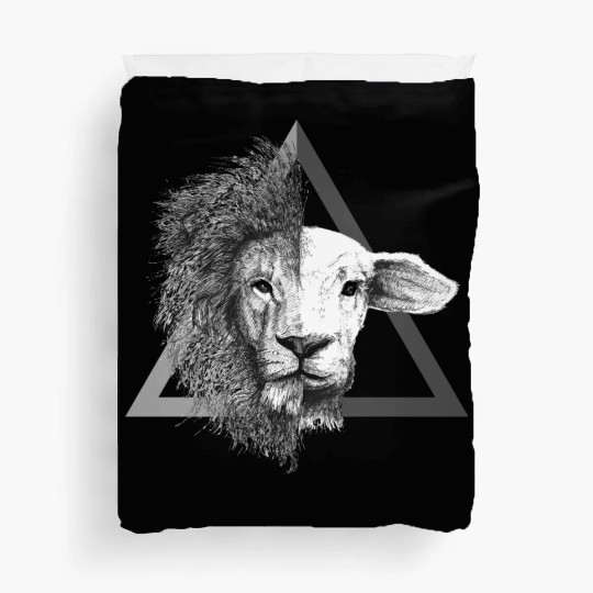 Christian,Bible Quote,Lion and Lamb Duvet Covers