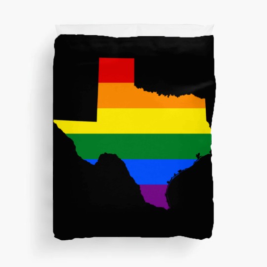Texas Gay Pride Rainbow Flag LGBT Duvet Covers
