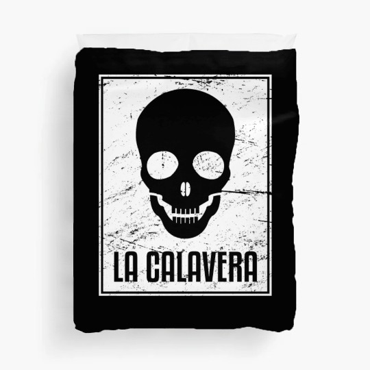 La Calavera | Loteria Mexican Tarot Card Duvet Covers