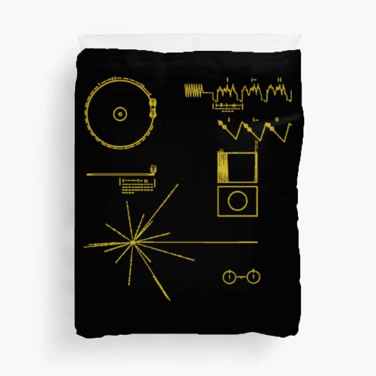 NASA golden record official image voyager Duvet Covers