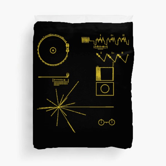 NASA golden record official image voyager Duvet Covers