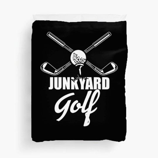Junkyard Golf Course Funny for Golfer Dad Design Duvet Covers