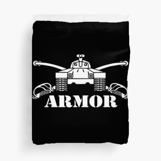 US Army Armor Branch Insignia Crossed Sabers Veter Duvet Covers