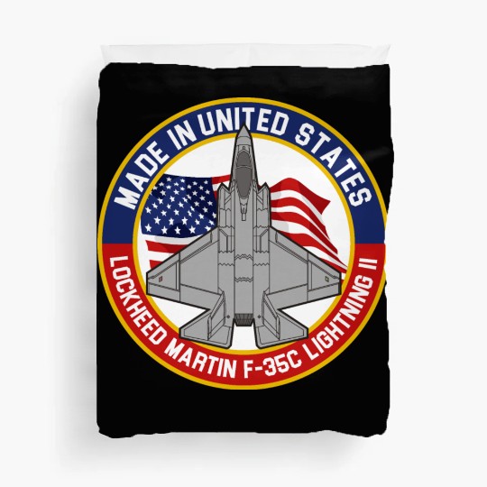 Lockheed Martin F-35C Lightning II - Made in USA Duvet Covers
