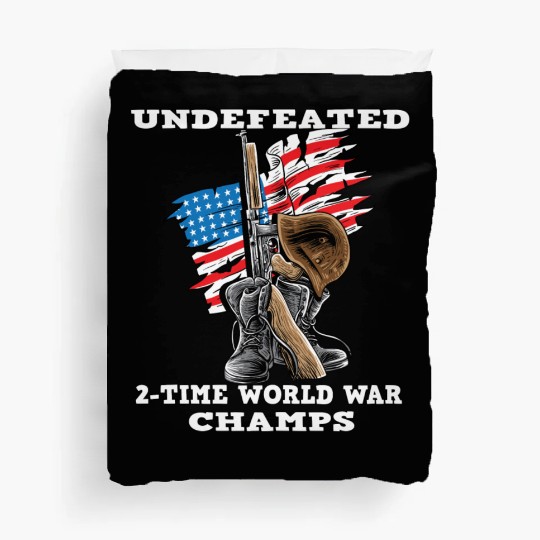 Undefeated World war 2 veteran Duvet Covers