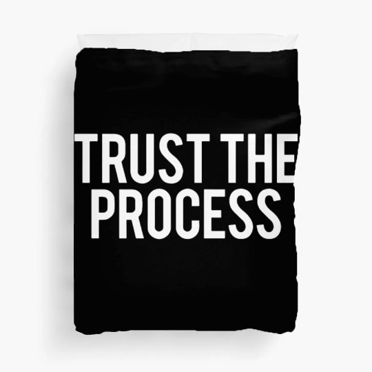 trust the process gym Duvet Covers