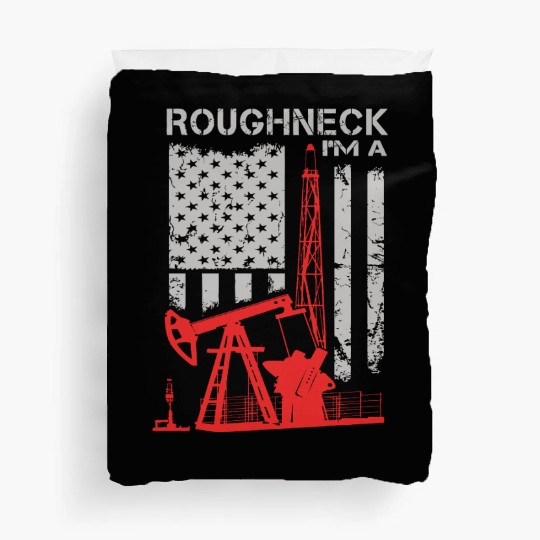 Driller - roughneck - oilfield - oilfield flag u Duvet Covers