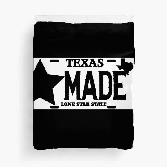Texas - texas made lone star license plate Duvet Covers