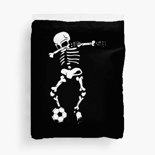 Dabbing Skeleton Soccer Dab Halloween Lazy Costume Duvet Covers