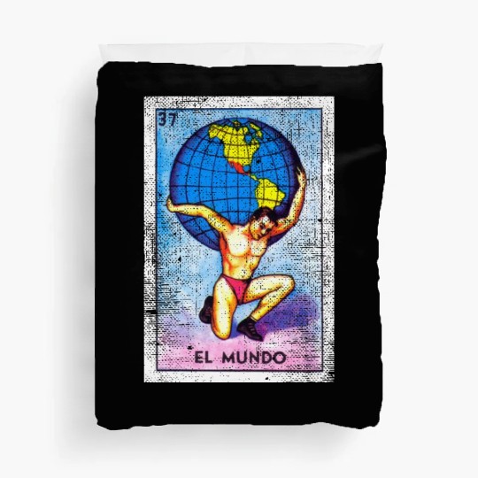 El Mundo Mexican Loteria Bingo Card Duvet Covers