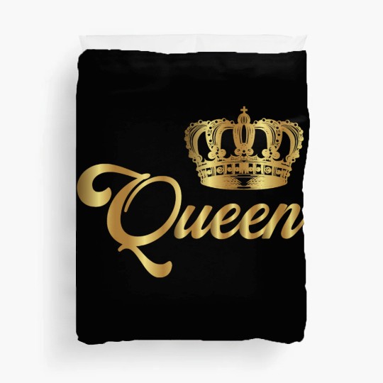 Crown Crowns King Queen JGA Wedding Bride Groom Pr Duvet Covers
