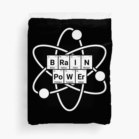 Brain Power Atom Chemistry Duvet Covers