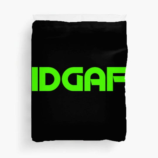 IDGAF (LIME GREEN PRINT) Duvet Covers