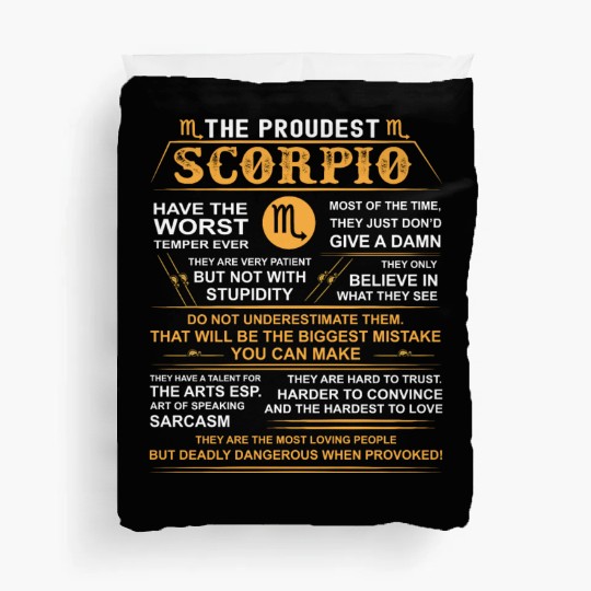 Scorpio zodiac Duvet Covers