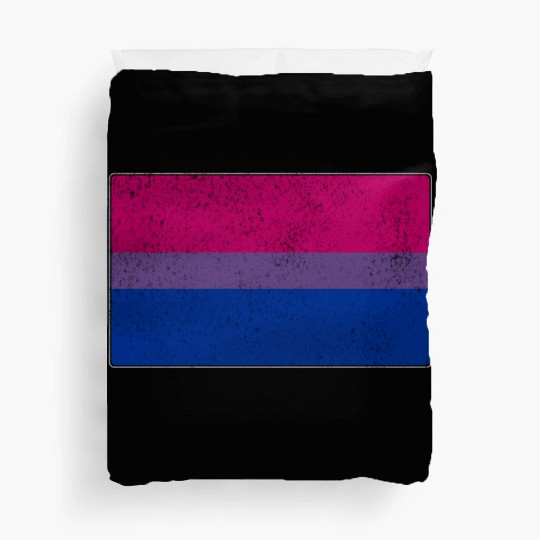 Distressed Bisexual Pride Flag Duvet Covers
