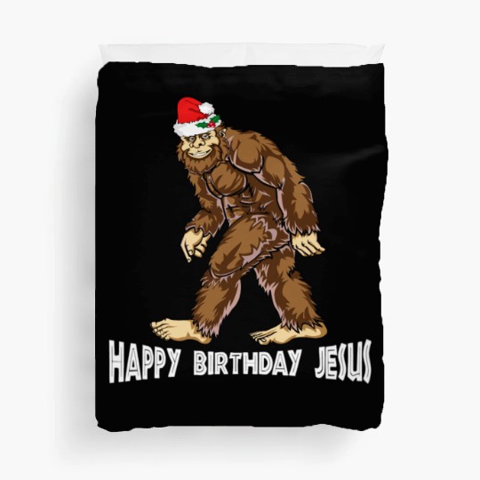 Bigfoot Christmas Duvet Covers Boys Kids Youth Women Men