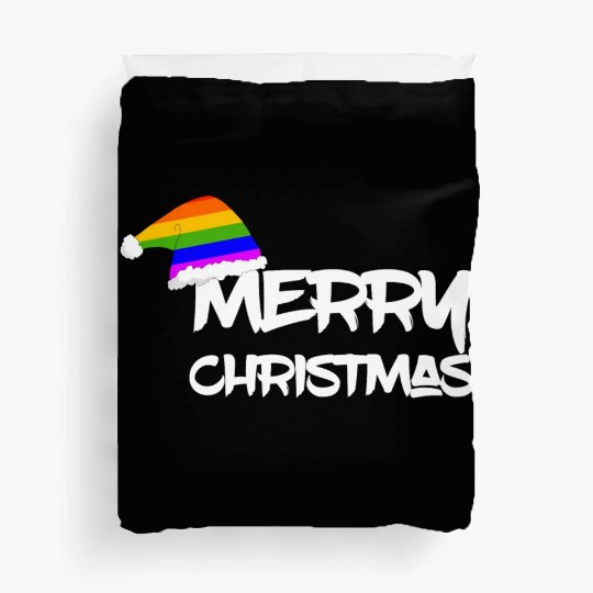 Merry Christmas LGBT Gay Pride Rainbow Duvet Covers