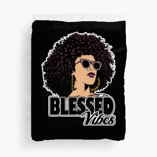 African woman young black portrait female Duvet Covers