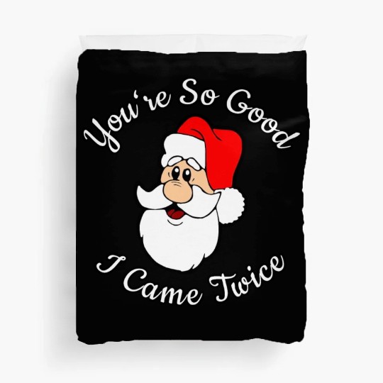 Adult Humor Naughty Dirty Santa Christmas Gift Duvet Covers