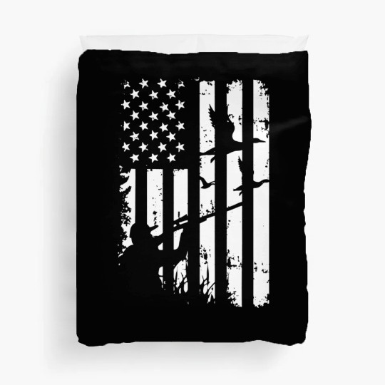 USA Duck Hunting American Hunters Hunt Gifts Duvet Covers