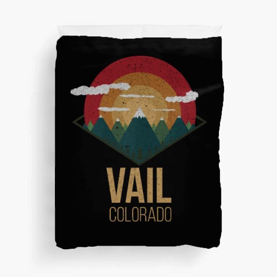 Snowboard Vail Colorado Snowpark Ski Winter Gift Duvet Covers