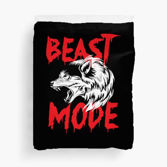 Wolf pack predator wild lonely animal moon Duvet Covers