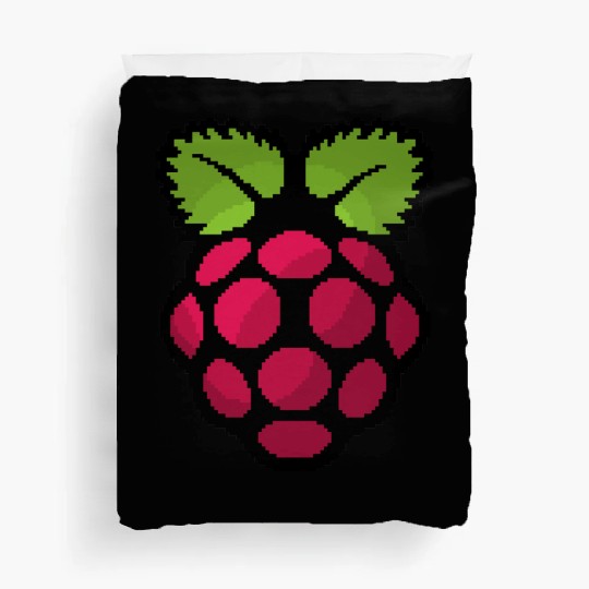 Raspberry Pi Pixel Logo Duvet Covers