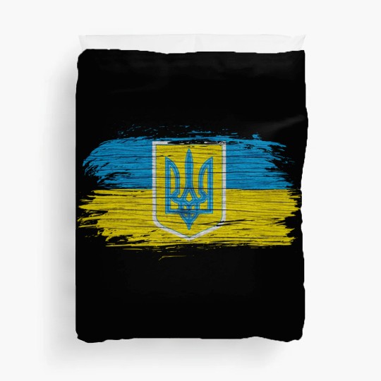 Ukraine Flags Design with the National Colors Duvet Covers