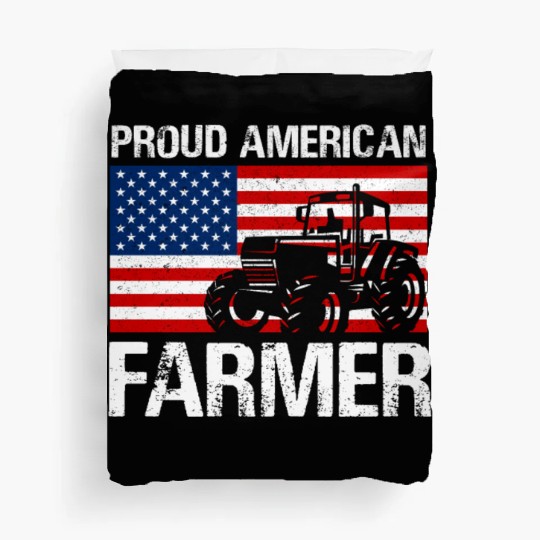 Proud American Farmer Design for Farmer Gifts for Duvet Covers