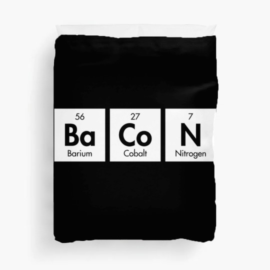 The Elements Of Bacon Duvet Covers