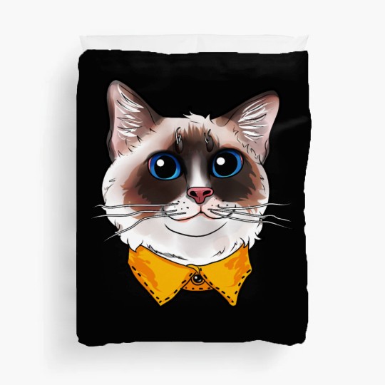Ragdoll Cat Face Cats funny cute sweet Kitty gift Duvet Covers