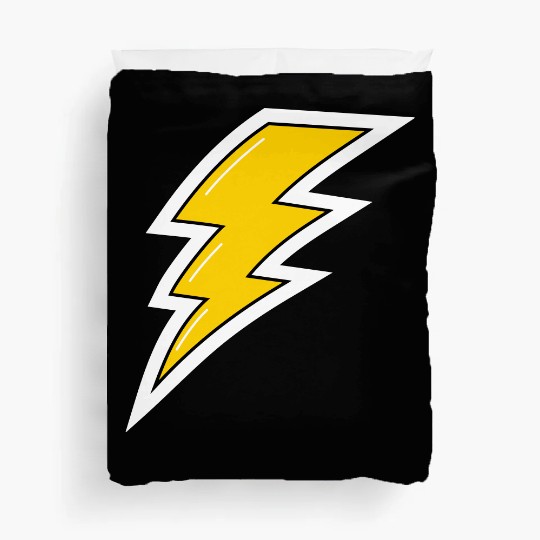 Yellow Lightning, lightning bolt Duvet Covers
