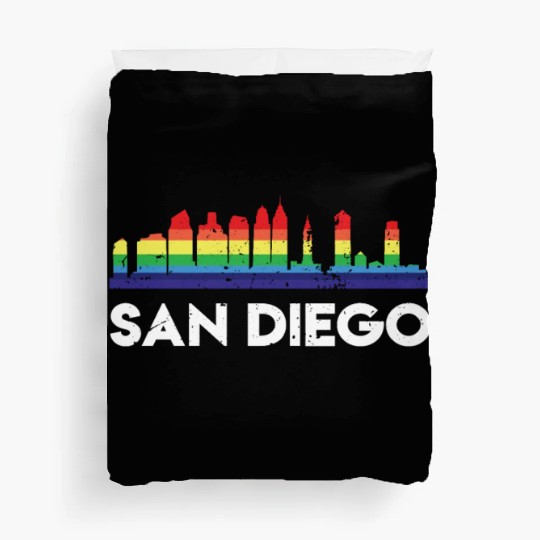 LGBT Flag Rainbow Duvet Covers LGBT San Diego City Pride