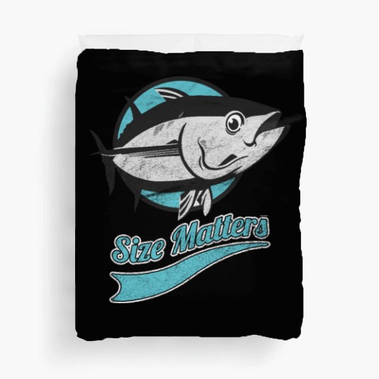 Fish Size Matters Fisherman Fish Ocean Sea Duvet Covers