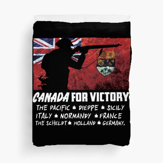 Canadian World War 2 Battles Duvet Covers