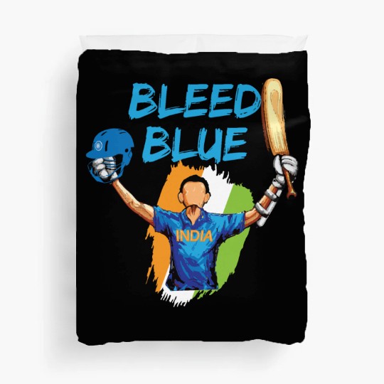 Indian Cricket Team Supporters Bleed in Blue Duvet Covers