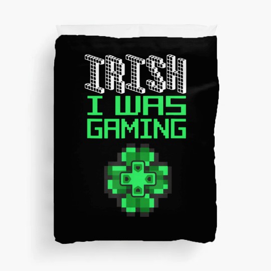 Video Game Gaming St Patricks Day Gamer Duvet Covers