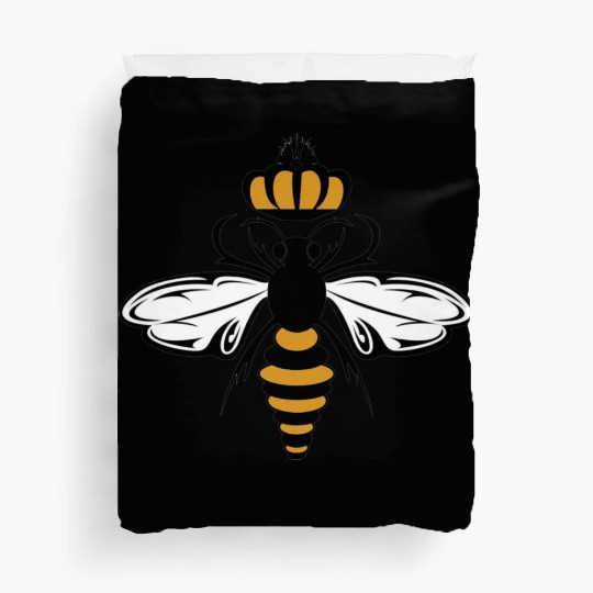 Queen Bee with Crown Motif Duvet Covers