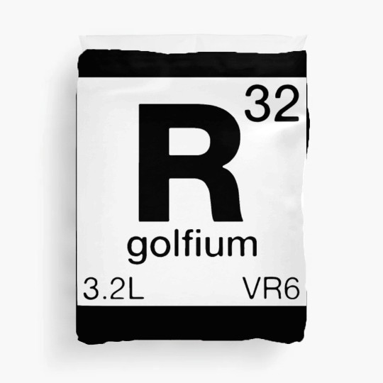 R32 Periodic Table Mk4 Mk5 GTI Golf Duvet Covers