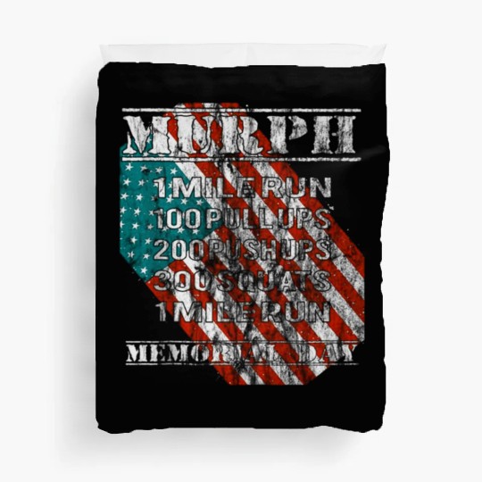 2019 Murph Challenge Memorial Day WOD Workout Gym Duvet Covers