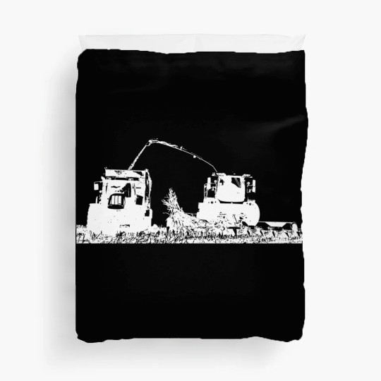 Corn chopper chopping corn harvester farmer Duvet Covers