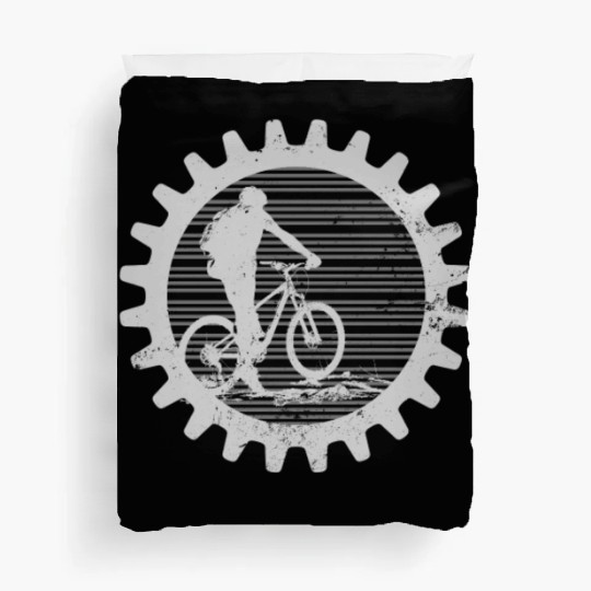 Mountain Bike Gear Wheel Biker Gift Duvet Covers