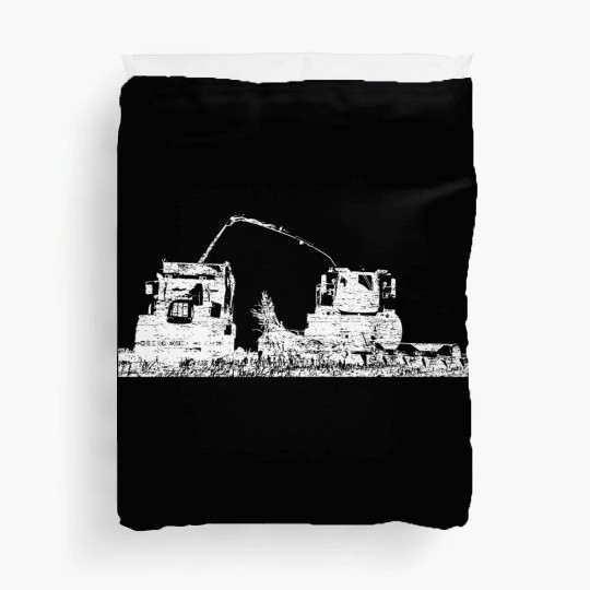 Corn chopper chopping corn harvester farmer Duvet Covers