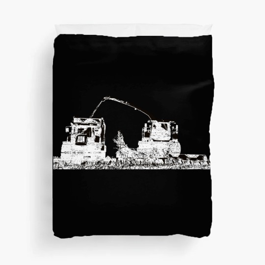 Corn chopper chopping corn maize farmer Duvet Covers