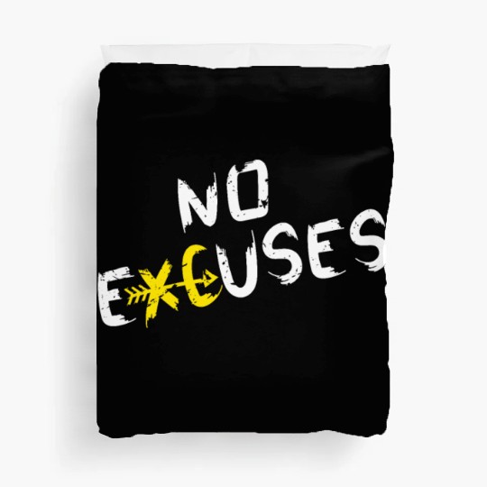Cross Country Running Runner CC XC Gift No Excuses Duvet Covers