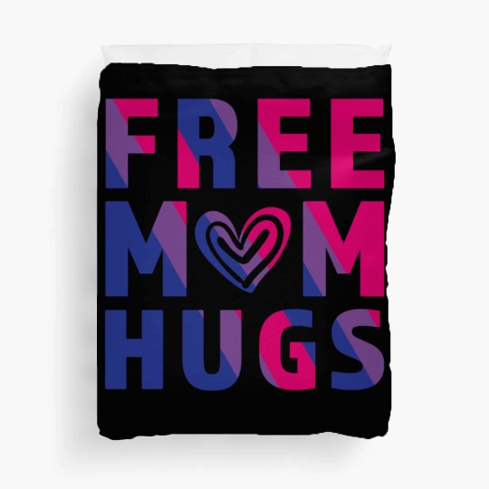 Free Mom Hugs Bisexual Duvet Covers